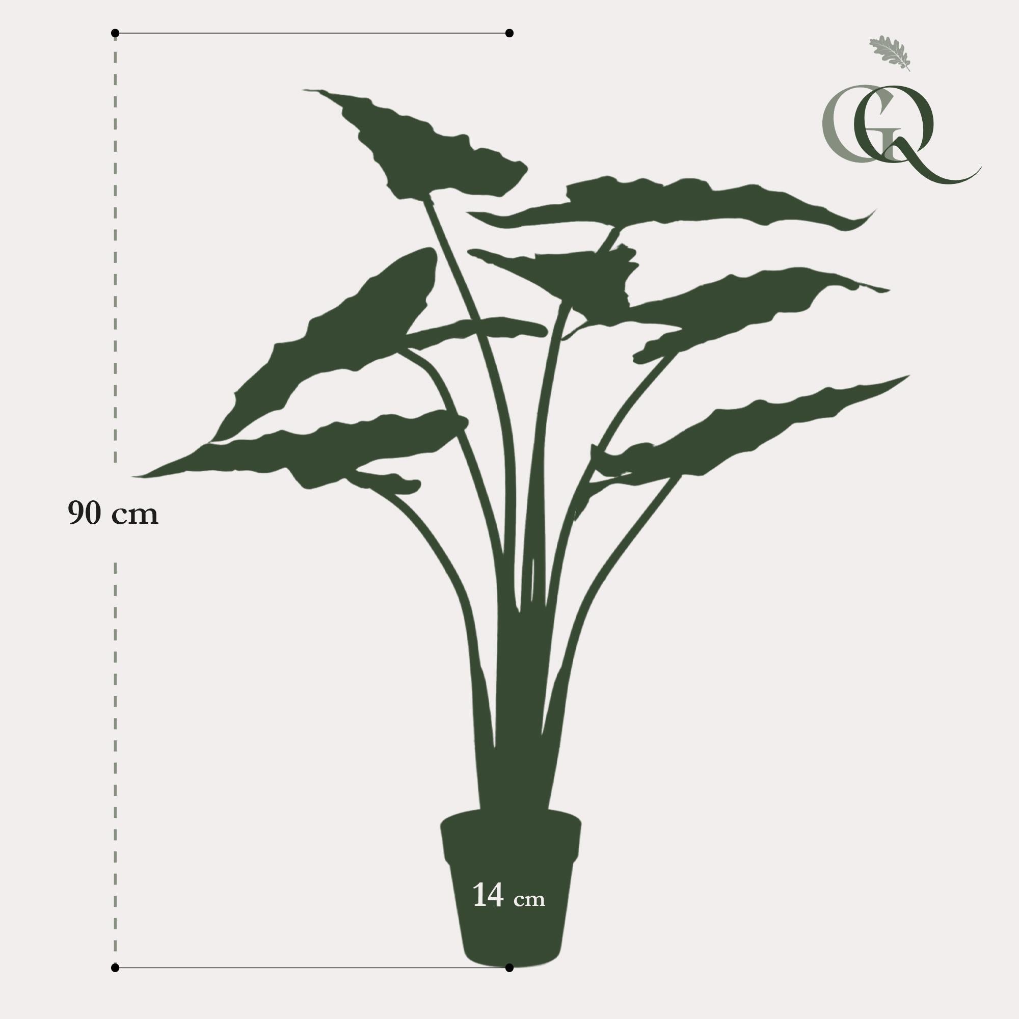 Künstliche Alocasia Frydek (Elefantenohr) Große