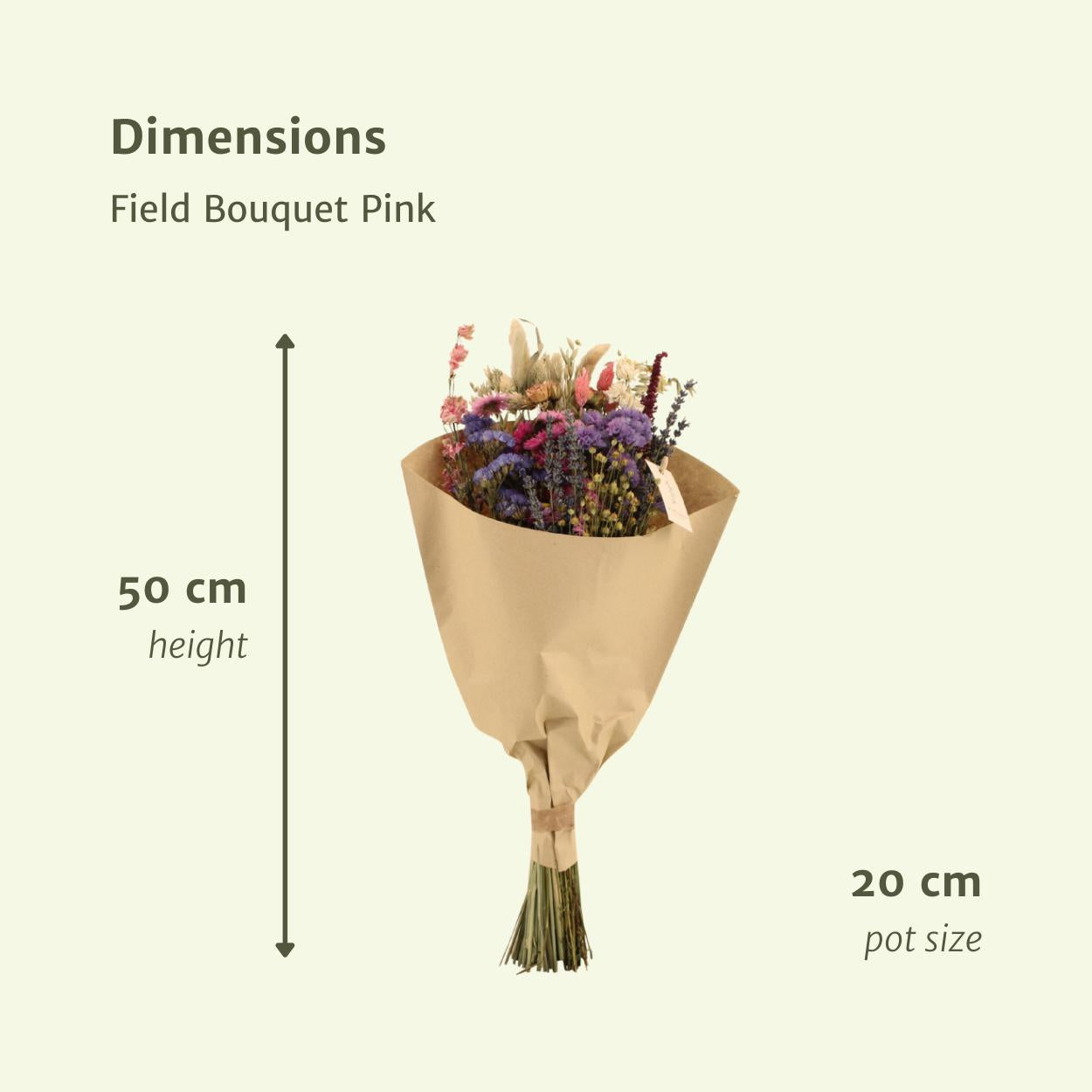 Medium Pink Bouquet - Trockener Strauß kaufen