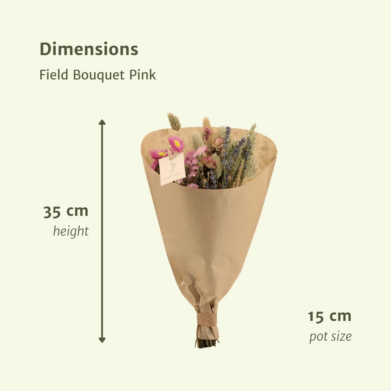 Kleiner Blumenstrauß Rosa - Trockener Blumenstrauß kaufen