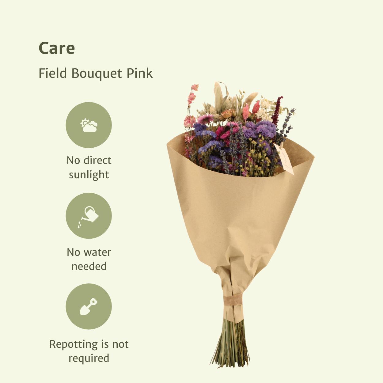 Medium Pink Bouquet - Trockener Strauß bestellen